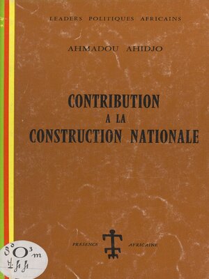 cover image of Contribution à la construction nationale